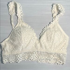 Aerie White Lace Bralette